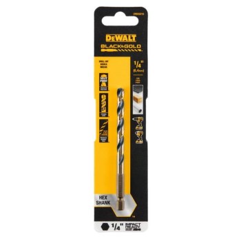 DeWalt High-Speed Steel Drill Bit - 1/4"