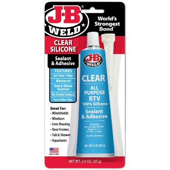 J-b Weld 31310 Clear Silicone ~ 3 Oz.