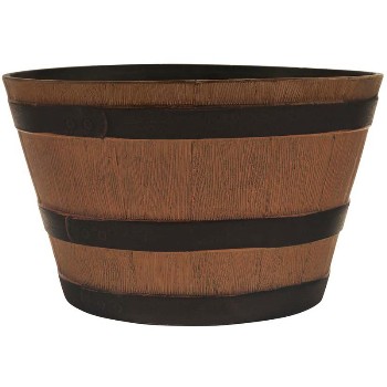 Southern Patio HDR-012207 Resin Whiskey Barrel ~ 15 - 1/2"
