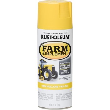 Farm & Equipment Spray Paint, New Holland Yellow ~ 12 oz