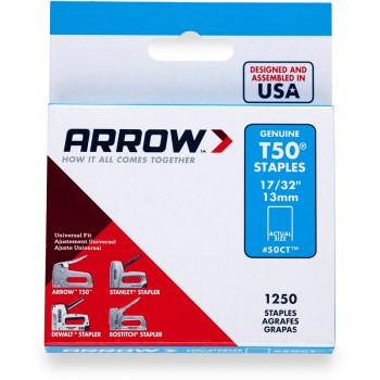 Arrow Fastener 50ct24 Staples - T50 Arrow Staple - 17/32 Inch