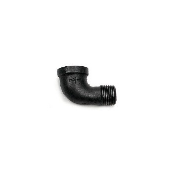 Street Elbow, 1/2" Black 90 Degree