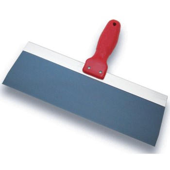 Blue Steel Taping Knife, Plastic Handle - 10"