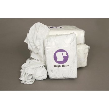 Reclaimed Textiles Co  101-01-05-04.00 Reclaimed Knit Wiping Cloths, White ~ 4 lb. Bag