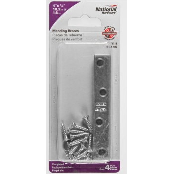 Zinc Mending Brace - 4"