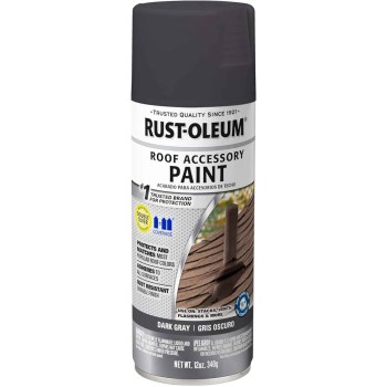 Spray Roof Paint, Dark Gray - 12 oz