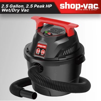 Shop-Vac Wet/Dry Vacuum - 2.5 Gal, 2.5 Peak HP