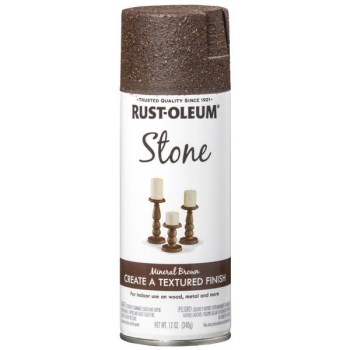Rust-Oleum Stone Spray Paint, Mineral Brown - 12 oz