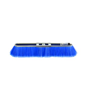 Bruske Fine Bristle Push Broom, Blue - 17"