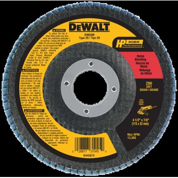 DeWalt Type 29 Flap Disc - 80 Grit, 4-1/2" x 7/8"