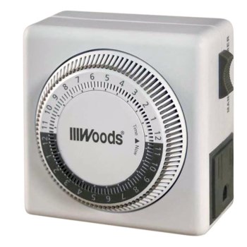 Coleman Cable Indoor 24-Hour Mechanical Timer