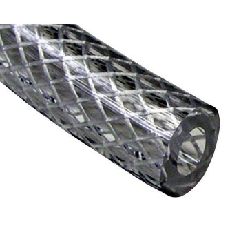Braided Vinyl Tubing - 5/8" ID x 7/8" OD x 100 Ft