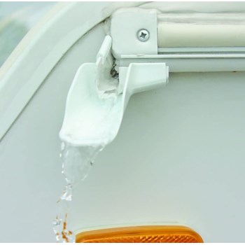 Camco RV Gutter Extensions, White - 4pk