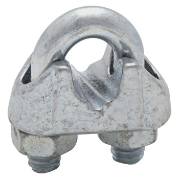 National Wire Rope Clamp, Zinc Plated - 5/16"