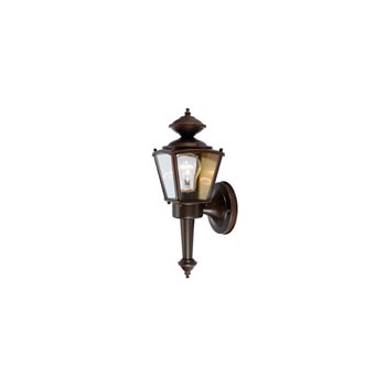 Hardware House  544213 Outdoor Light Fixture, Coach Lantern Rust