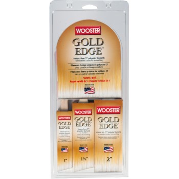 Gold Edge Brush Variety 3pk