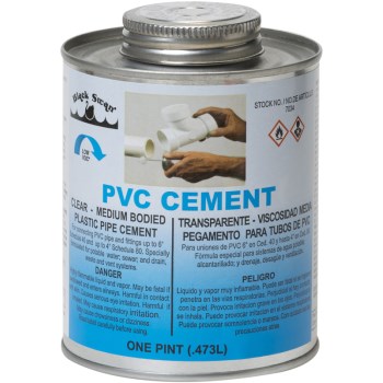 Black Swan Mfg 07034 16 Oz Pvc Med Cement