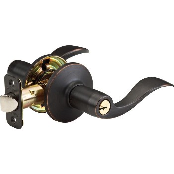 Entry Lock, Wave ~ Aged Bronze - K4