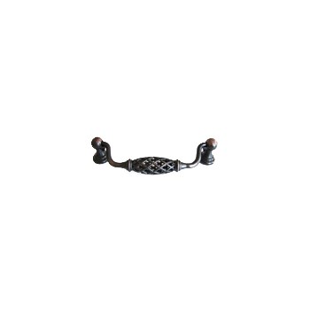 Basket Weave Pull,  Oil Rubbed Bronze Finish  ~ 5" C to C 
