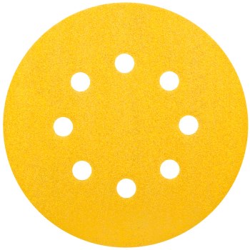 Norton Hook & Sand Disc, P100 Grit - 5", 8-Hole, 4pk