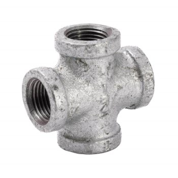 Malleable Iron Cross, Galvanized - 1/2"