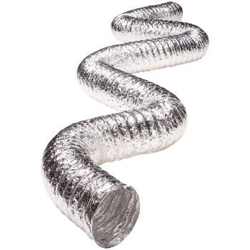 Supurr-Flex Duct, Aluminum/Silver - 4" x 25 Ft