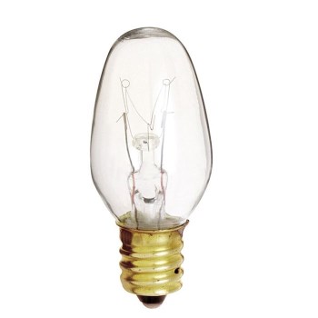 C7 Night Light Bulb - 7W Clear, 4-Pack