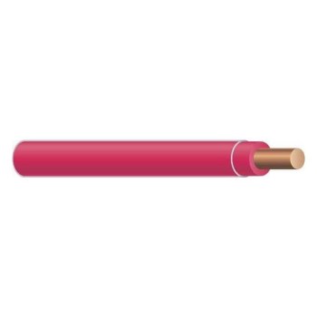 THHN Solid Wire, Red - 14 AWG x 500 Ft