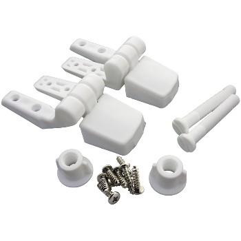Bemis Toilet Seat Hinges,  Replacements ~ White 