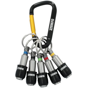 DeWalt Keyring Bit Holder Set with Carabiner - 5pk