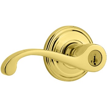 Commonwealth Entry Lever Lock ~ Polished Brass