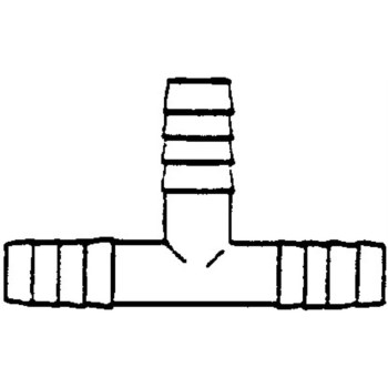 Plastic Hose Tee - 1/2"