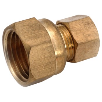Female Coupling, Lead Free Brass - 5/8" x 3/4"