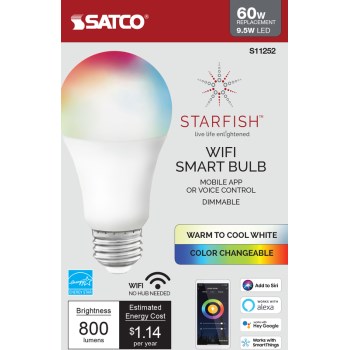 9.5W A19 LED Smart Bulb