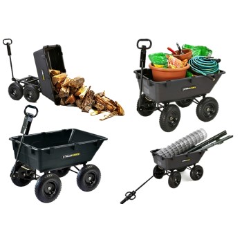 Tricam Gor6ps Gorilla Heavy Duty Garden Poly Yard Dump Cart ~ 1200 Lb