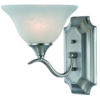 1 Light Wall Light, Satin Nickel