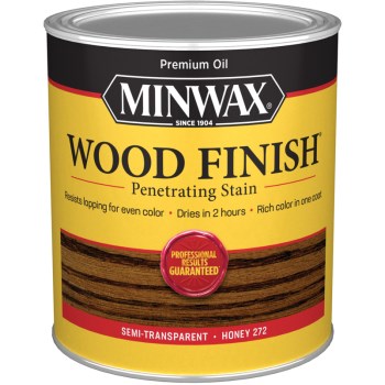 Minwax 70049 Semi-Transparent Wood Stain, Honey ~ Quart 