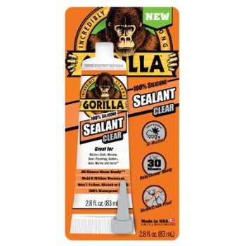 Gorilla Silicone Sealant, Clear ~ 2.8 oz.