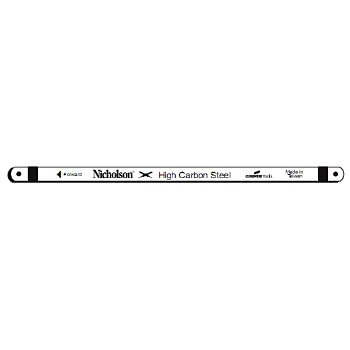 Nicholson 63256 Carbon Steel Hacksaw Blade, 12" x 18 TPI