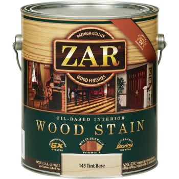 Ugl 14513 Zar Oil-based Wood Stain, Tint Base ~ Gallon