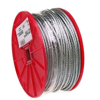 Campbell Chain 700-0227 Uncoated Cable, 7 X 7 ~ 1/16" X 500 Ft