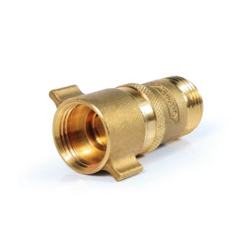 Camco Brass RV Water Pressure Regulator with Gauge 40063