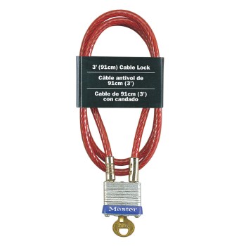 Integrated Cable Lock - 3 Ft