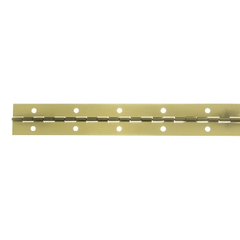 Bright Brass Continuous Hinge, 1-1/2 x 24"