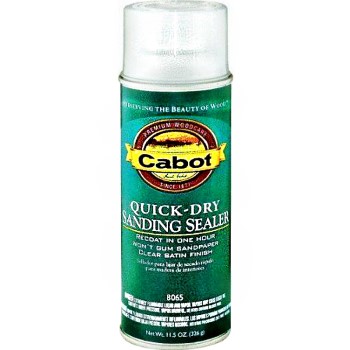 Quick Dry Interior Sanding Sealer, Clear Satin Finish ~  11.5 oz Spray Cans