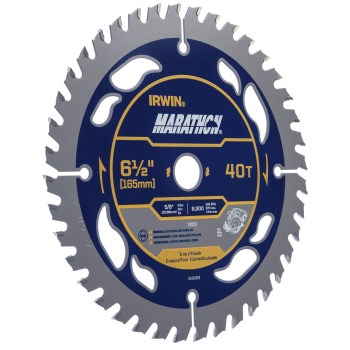 Irwin Marathon Cordless Circular Saw Blade   6-1/2"   40T