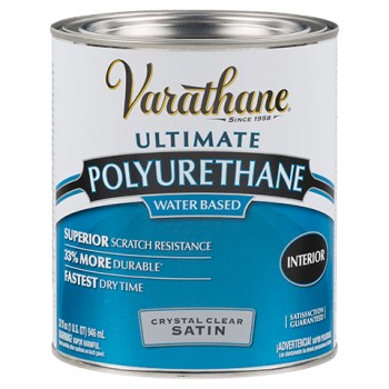 Ultimate Polyurethane Water-Based Interior Finish,  Satin ~ QUART