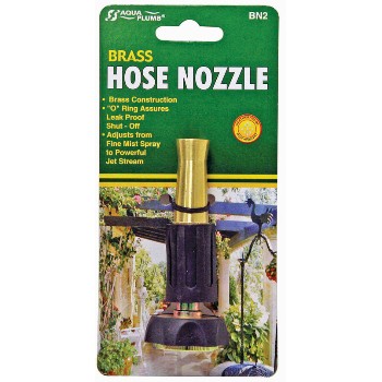 Brass Hose Nozzle ~ 4-1/2"