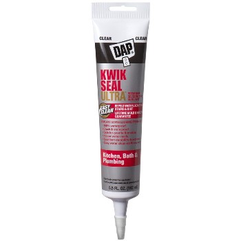 DAP 18915 Kwikseal Ultra Silicone, 5.5 oz. ~ Clear