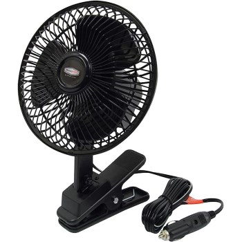 Roadpro Oscillating Fan, Black ~ 12 volt 